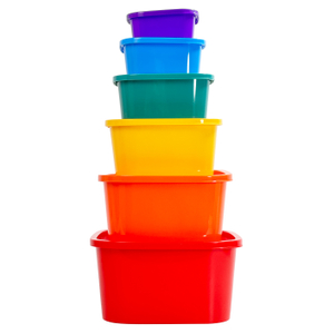 6-pcs Multi-color Mixing Salad Bowl Set