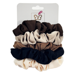 3-Piece Assorted Pattern Hairbands Set with Elegant Card Packaging
