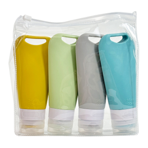 90ml 4-Piece Silicone Travel Bottles Set