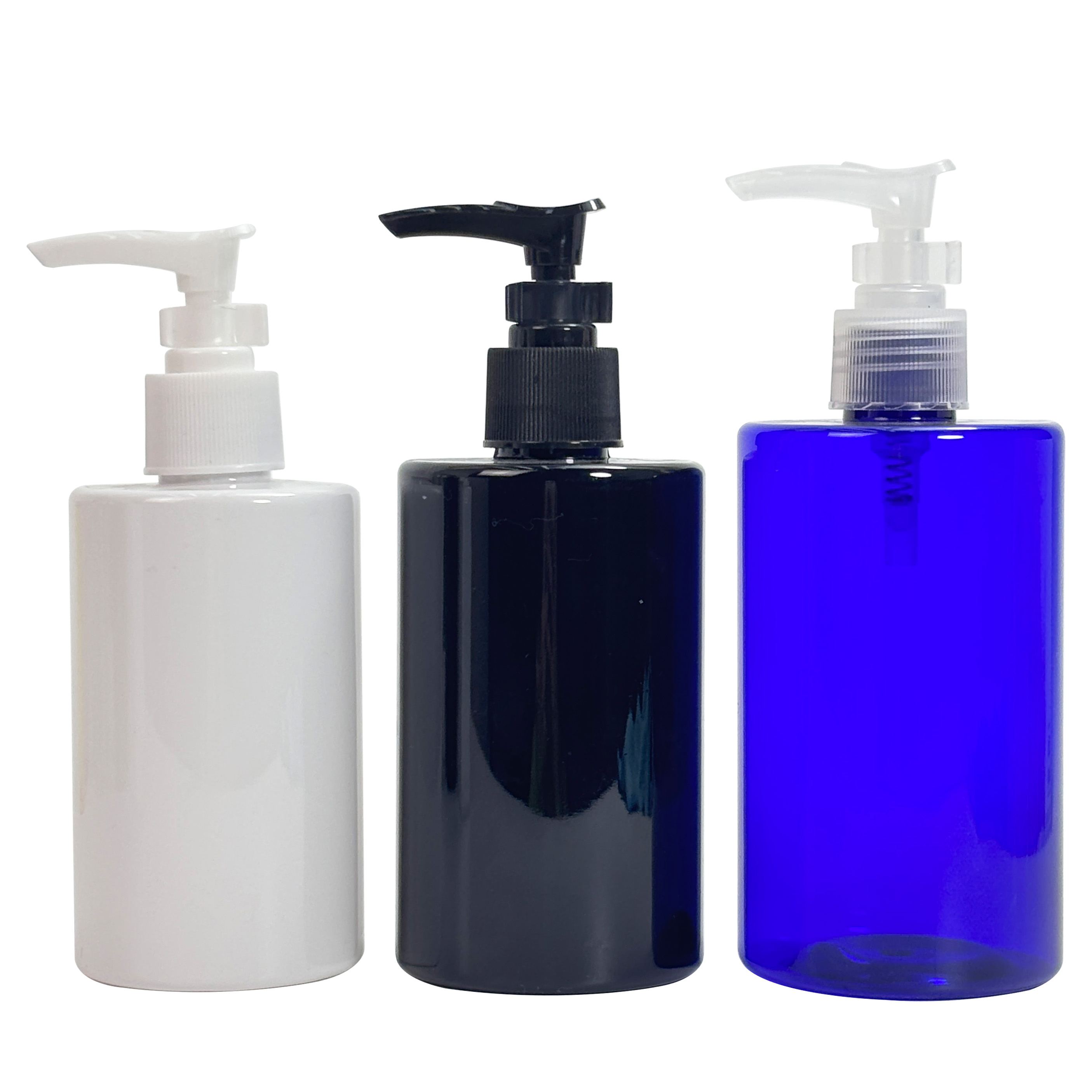 Short And Flat Plastic Lotion Dispenser Bottle