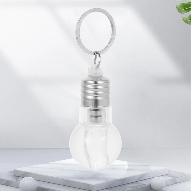 Light Bulb Shaped Keychain Light