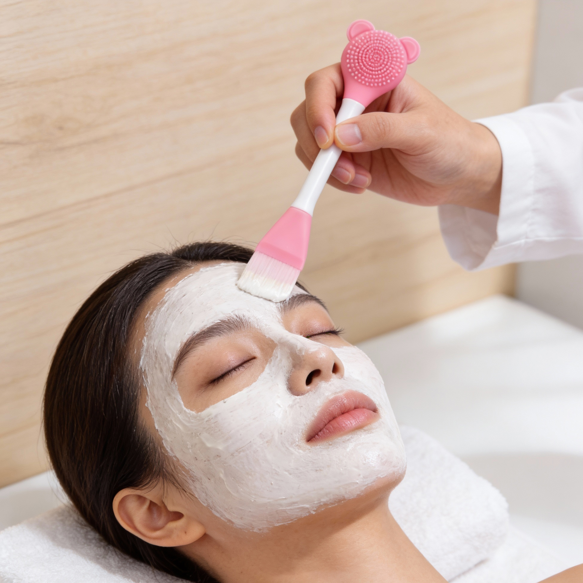 Dual-Side Cream Brush & Facial Ice Roller