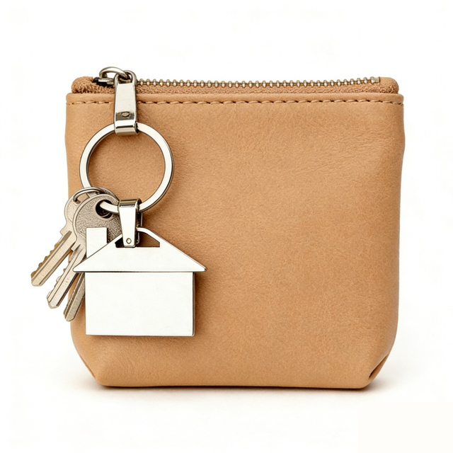 House-themed Keychain Logo-engraved House Keychain