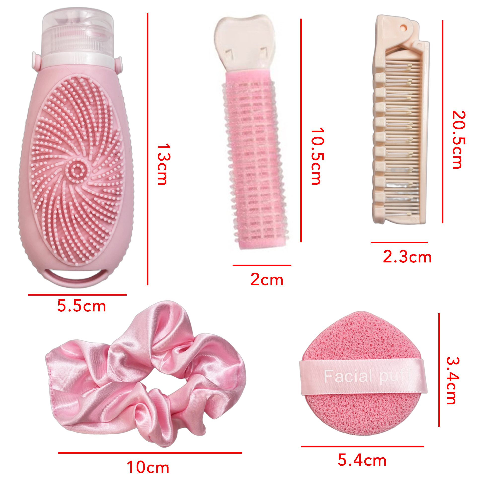 Set of 5 Facial Cleaning & Hair Care Tools