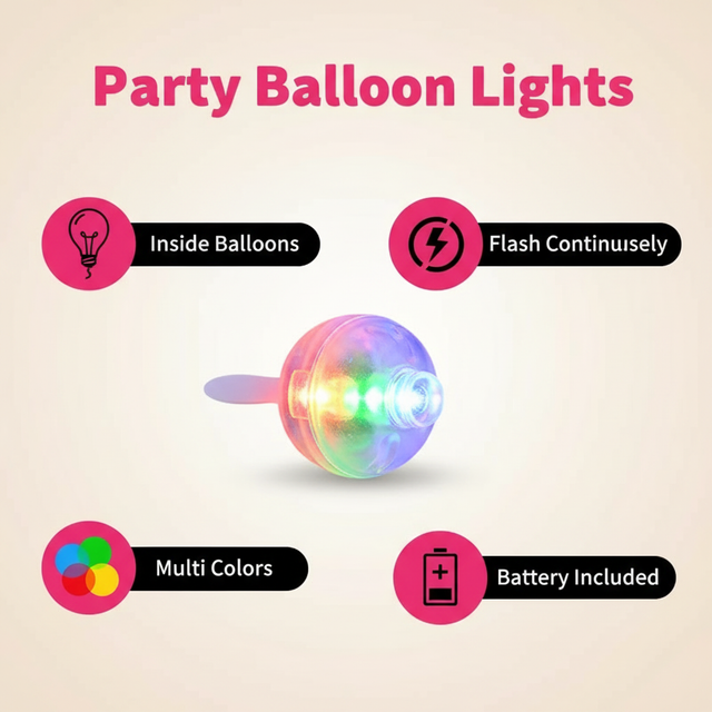 1.4CM Balloon Insert LED Lights Multi-color Party Balloon Lights