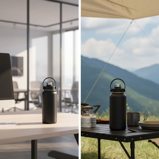 Large-capacity Stainless Steel Water Jug Portable Handle Insulated Bottle