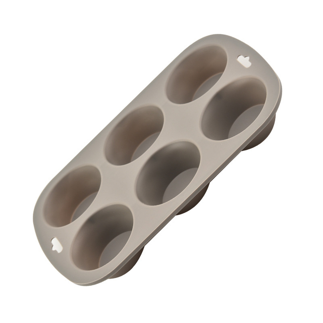 Silicone Cake Molds for Baking, 6-Cavity Non-Stick Silicone Muffin Pan