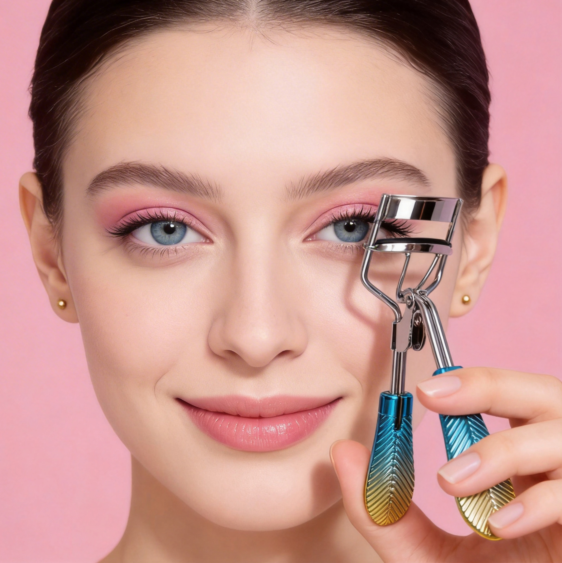 Iridescent Feather Eyelash Curler