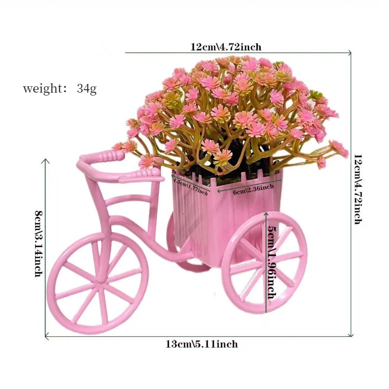 Artificial Flower Bicycle Decoration