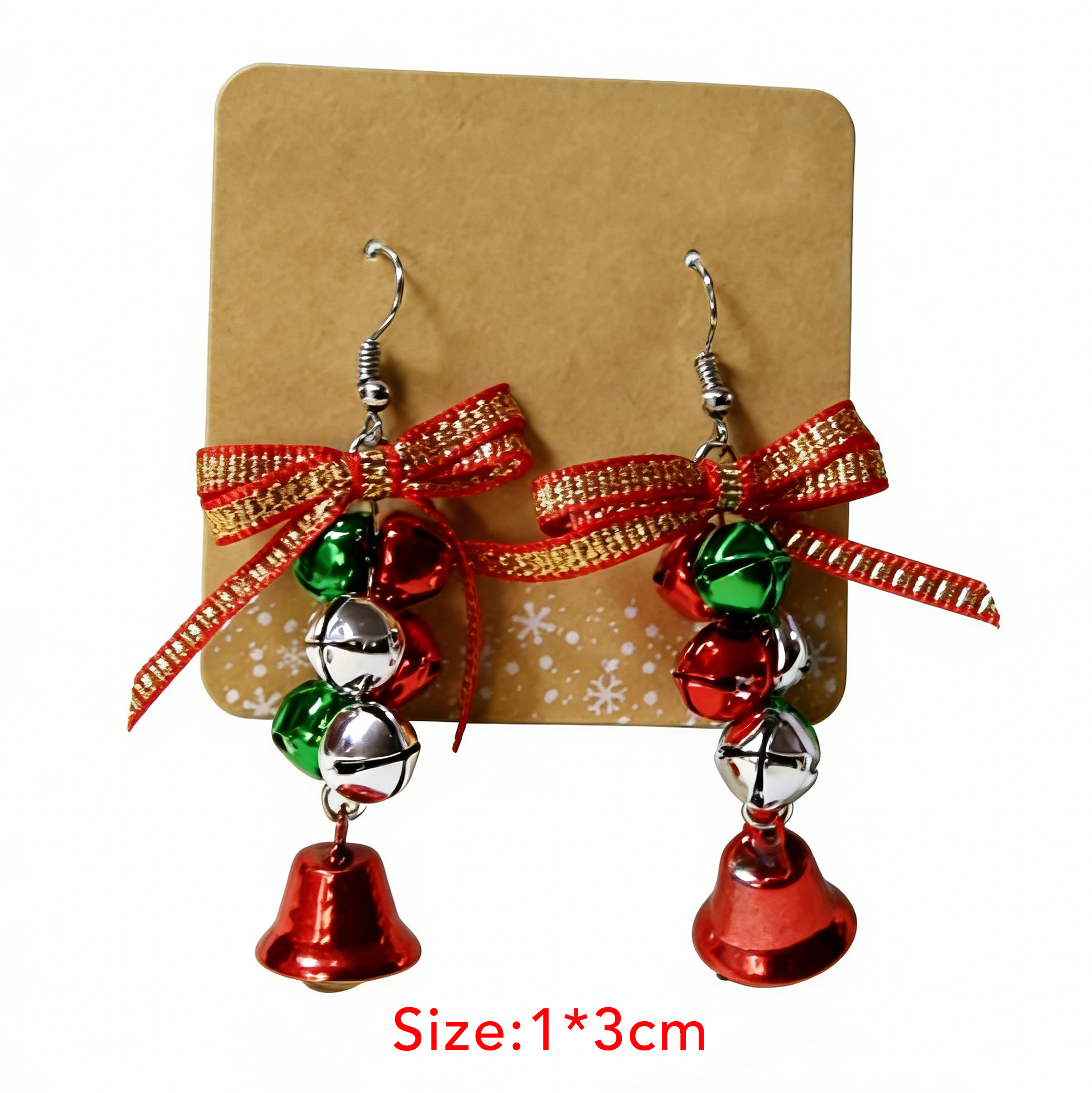 Christmas Jingle Bell Dangle Earrings