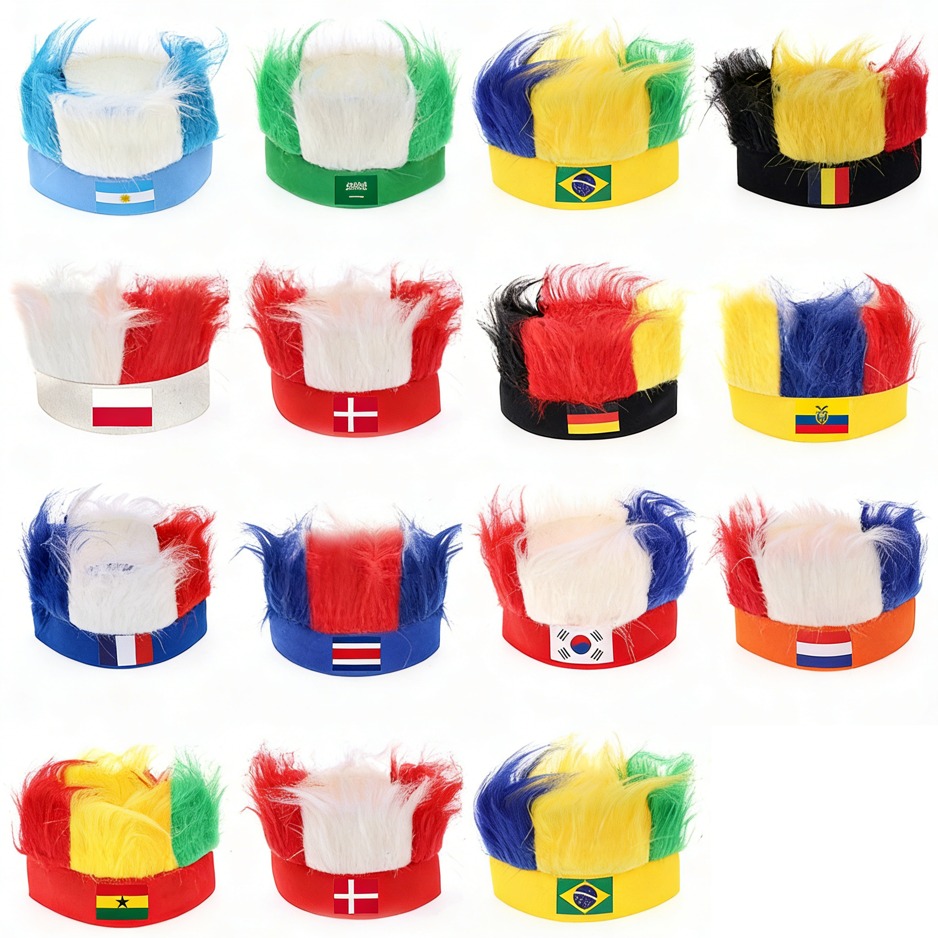 National Team Faux Fur Wig Hat