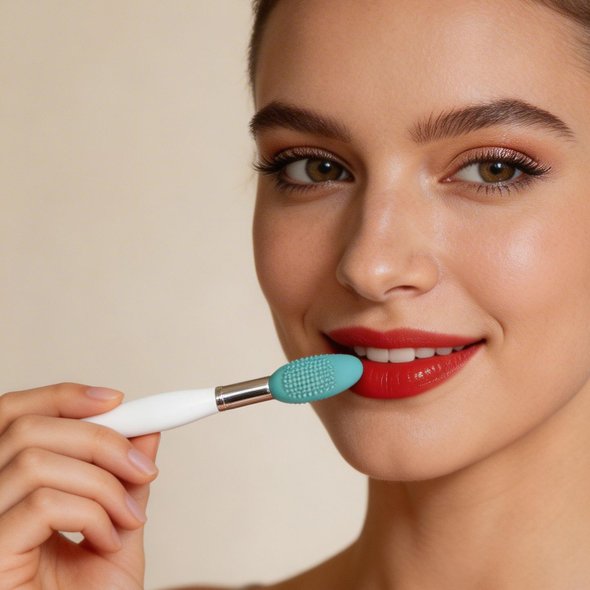 Dual-Ended Silicone Lip Scrub Brush