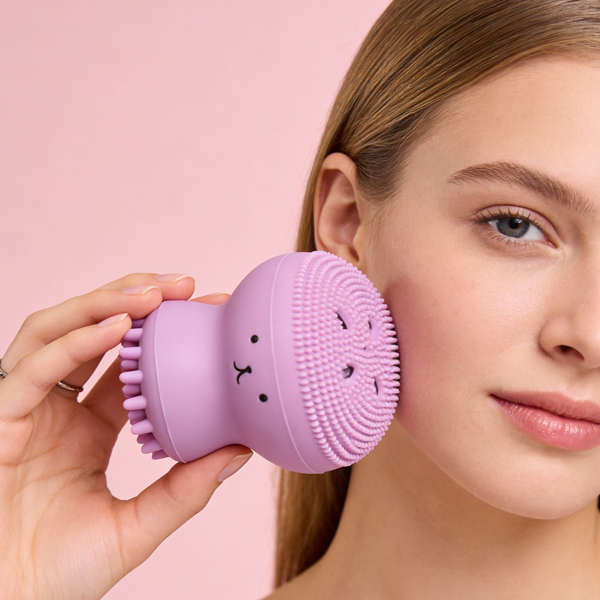 Set of 7 Purple Travel Beauty Set