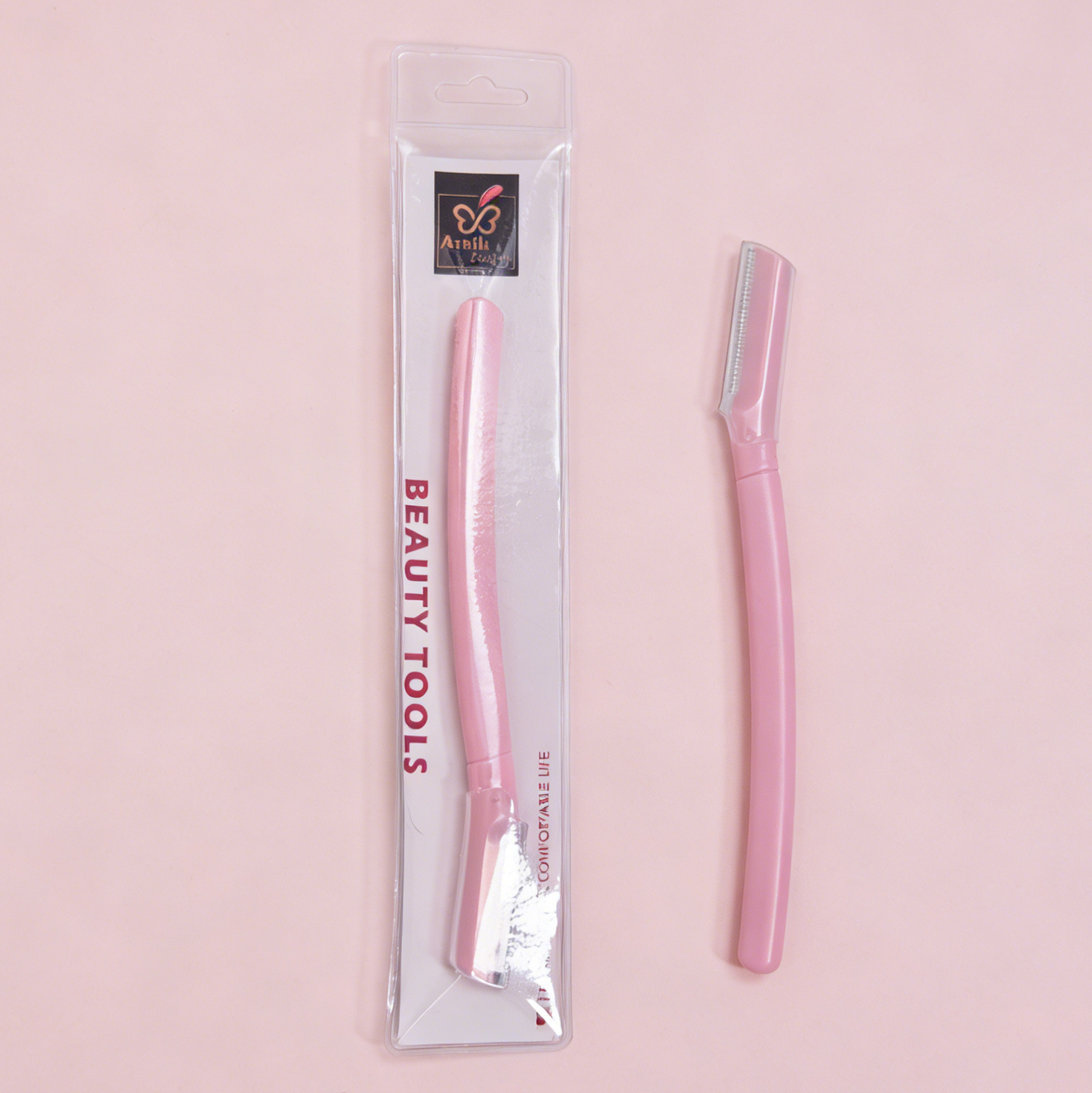 Curved Handle Eyebrow Razor for Women