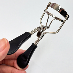Silver Eyelash Curler with Black Handle