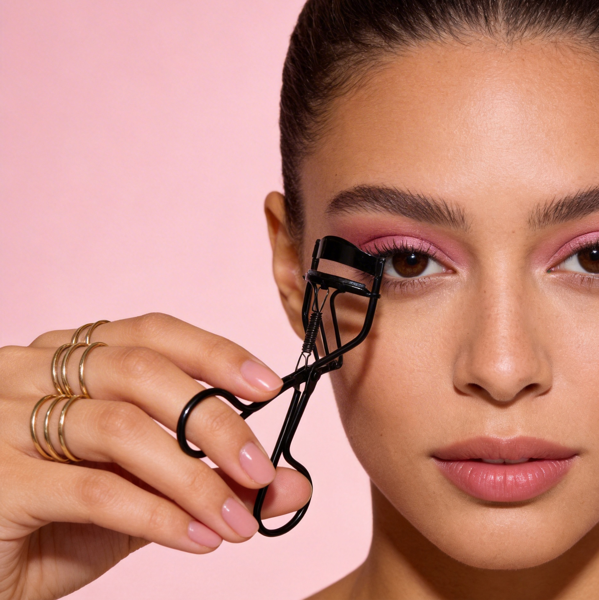 Spring-Loaded Eyelash Curler