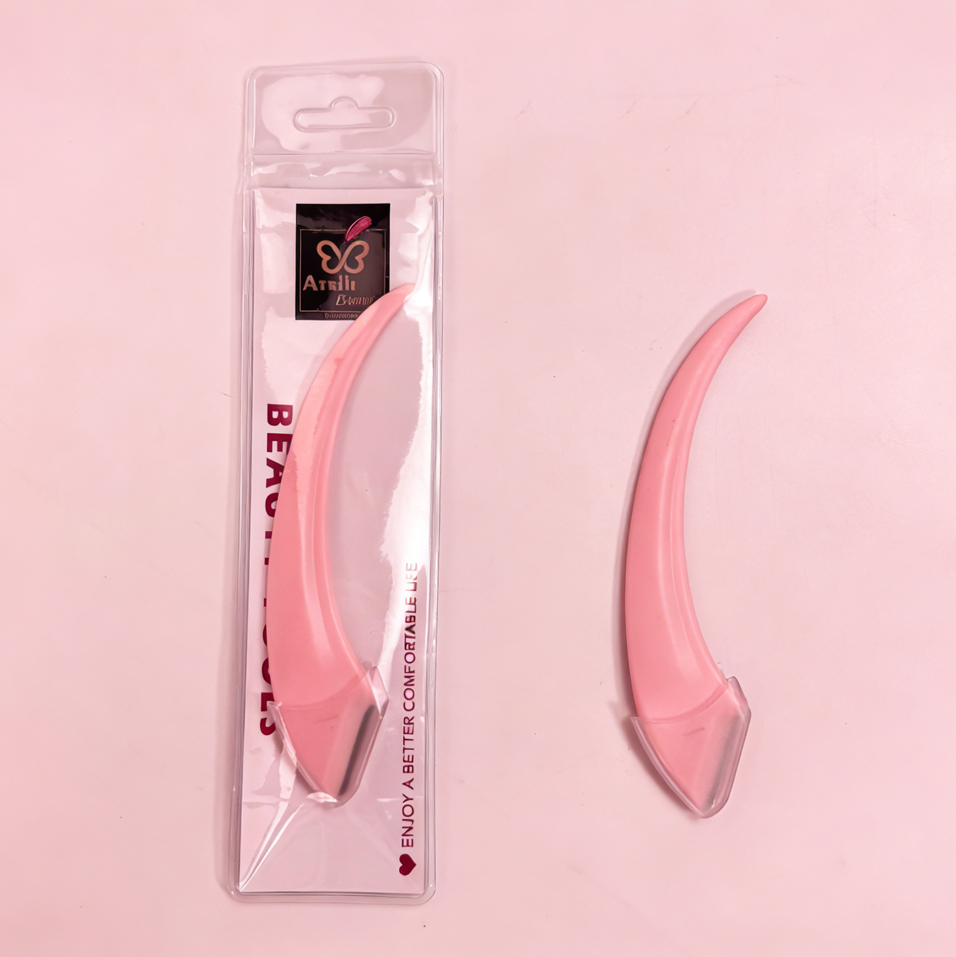 Curved Handle Eyebrow Razor