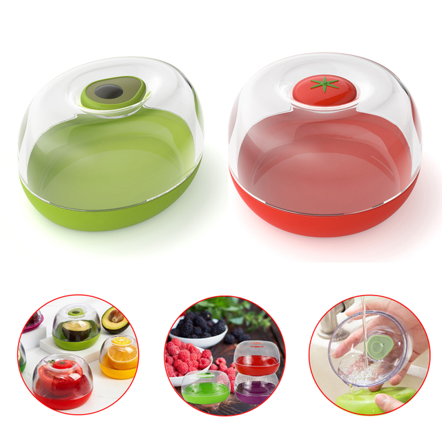 Airtight Food Containers Avocado Tomatoes Onion 