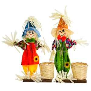 Cute Halloween Scarecrow Stakes