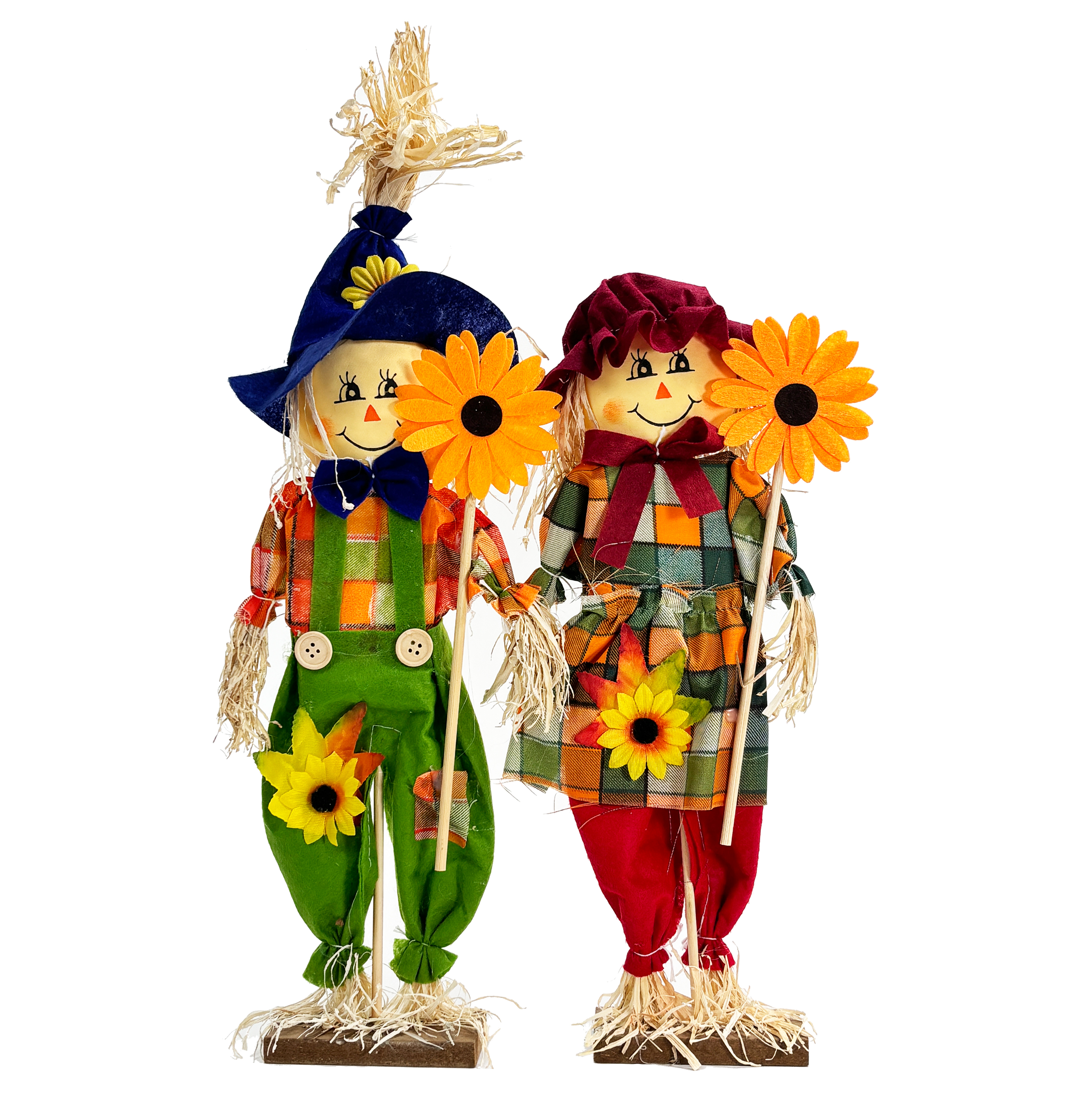 Fall-Themed Scarecrow Couple