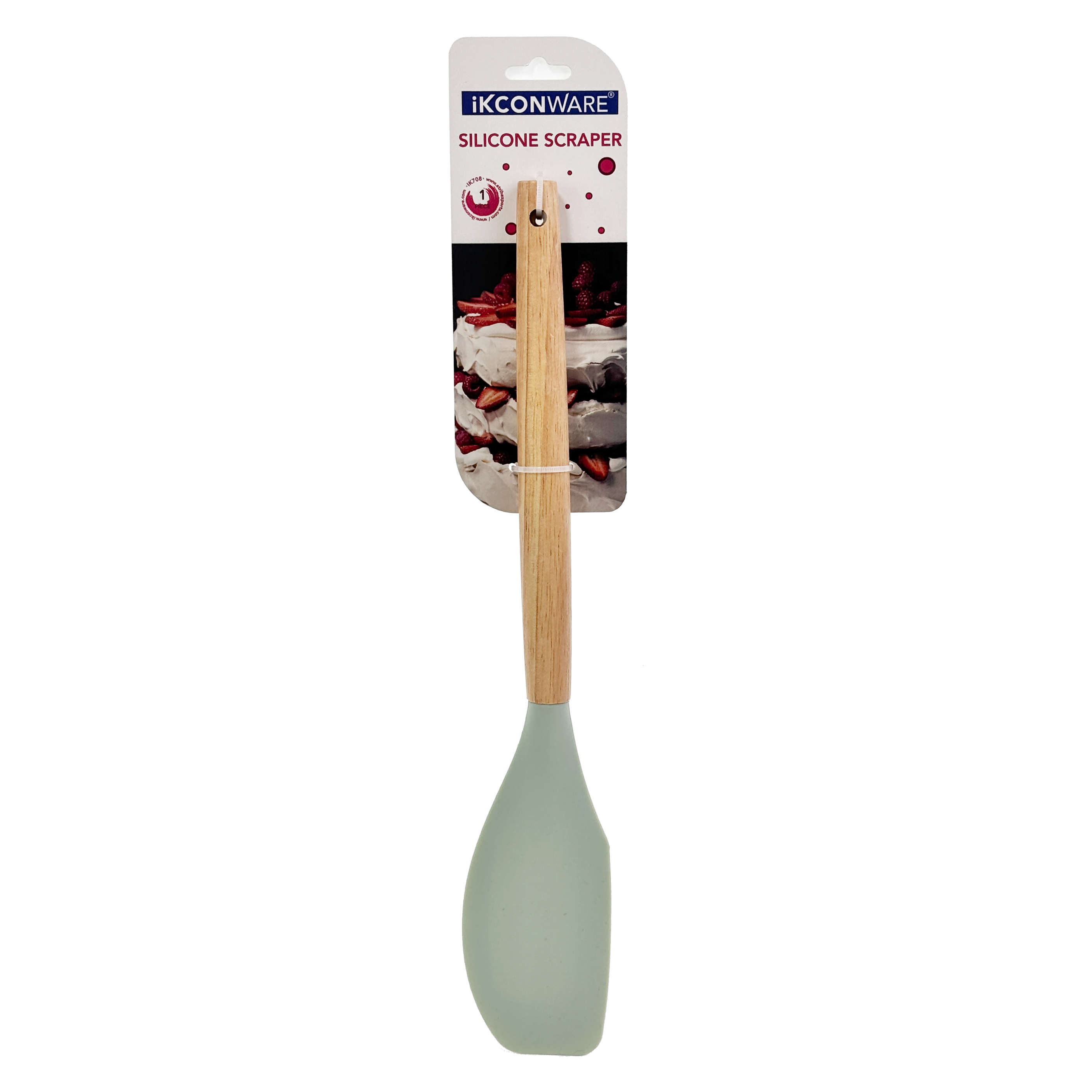 Wooden Handle Silicone Scraper