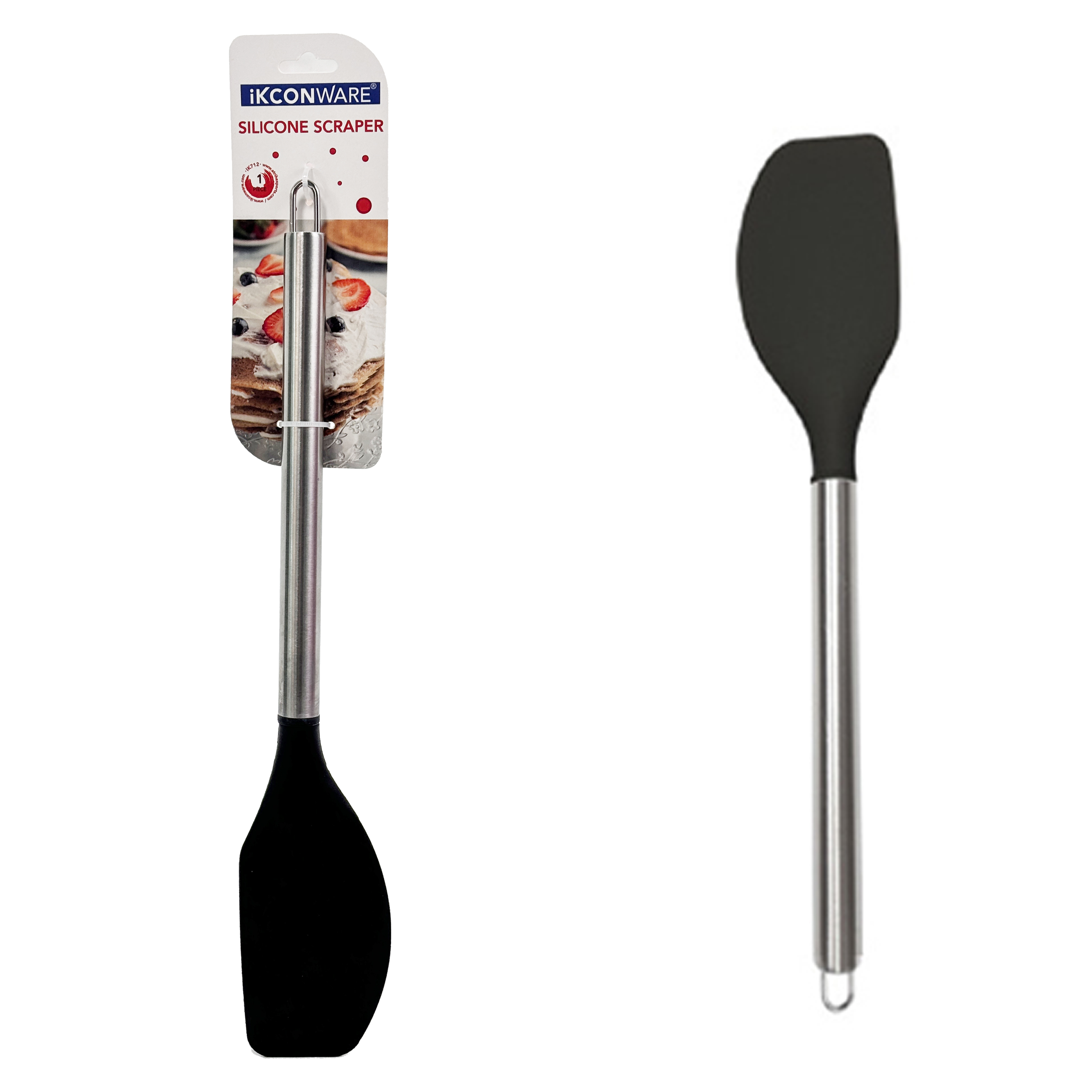 Stainless Steel Handle Silicone Scraper