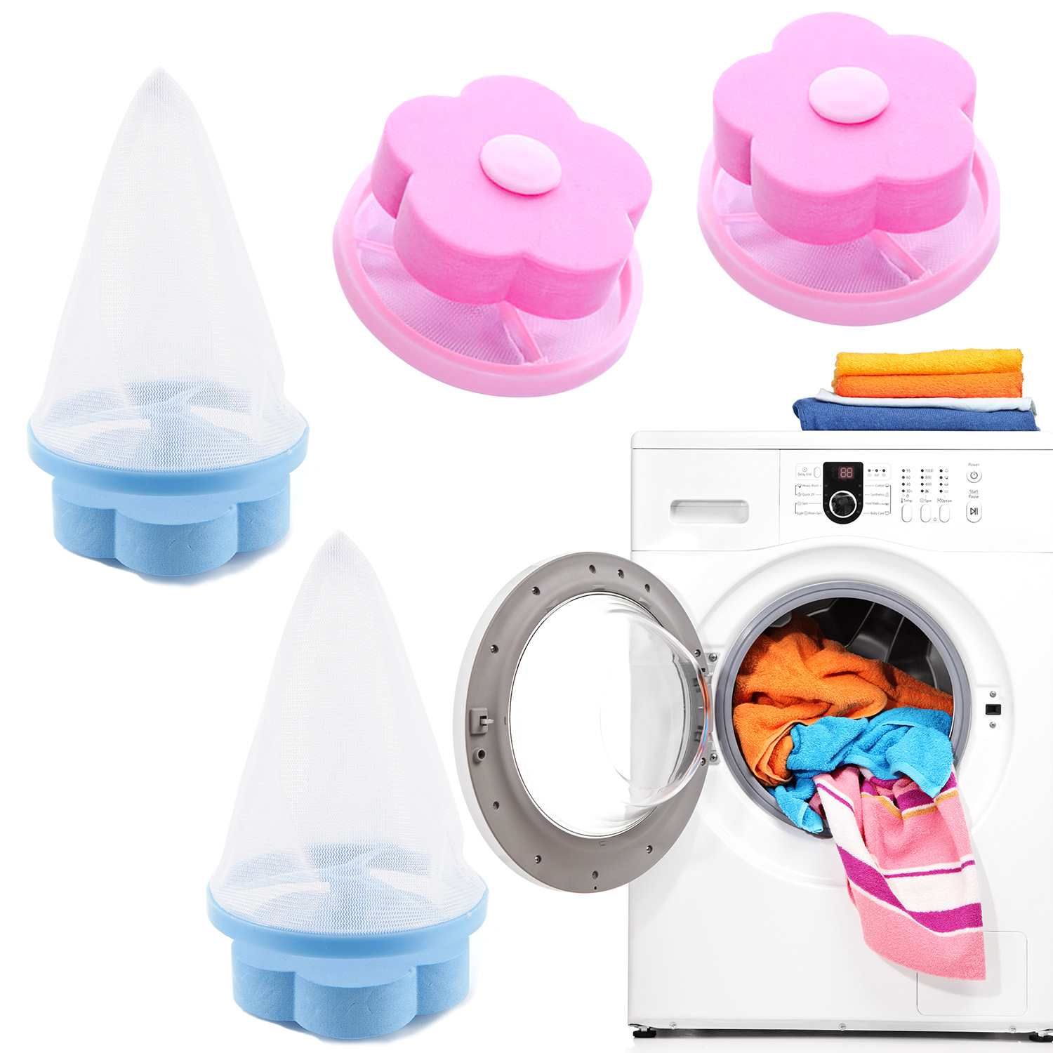 Washing Machine Hair Lint Filter Floating Pet Fur Lint Hair Catcher Balls 