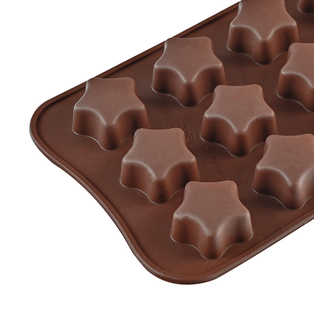 Premium Silicone Chocolate Molds - 15 Assorted Shapes for Homemade Chocolates, Cupcakes, And Jelly Sweets