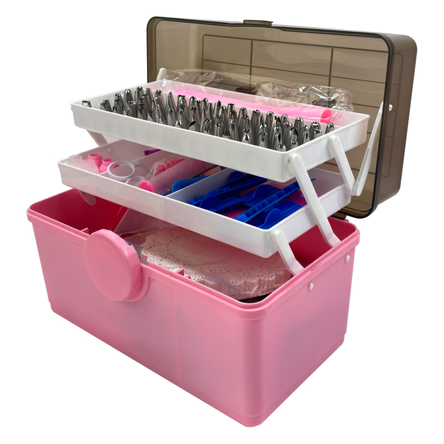 3-Tier Collapsible Storage Box – Multipurpose Organizer for Baking Tools, Makeup, And Accessories – Space-Saving Foldable Design