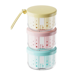 Set of 2 400ml Portable Salad & Fruit Container with Colander & Fork, Leak-Proof BPA-Free Lunch Box