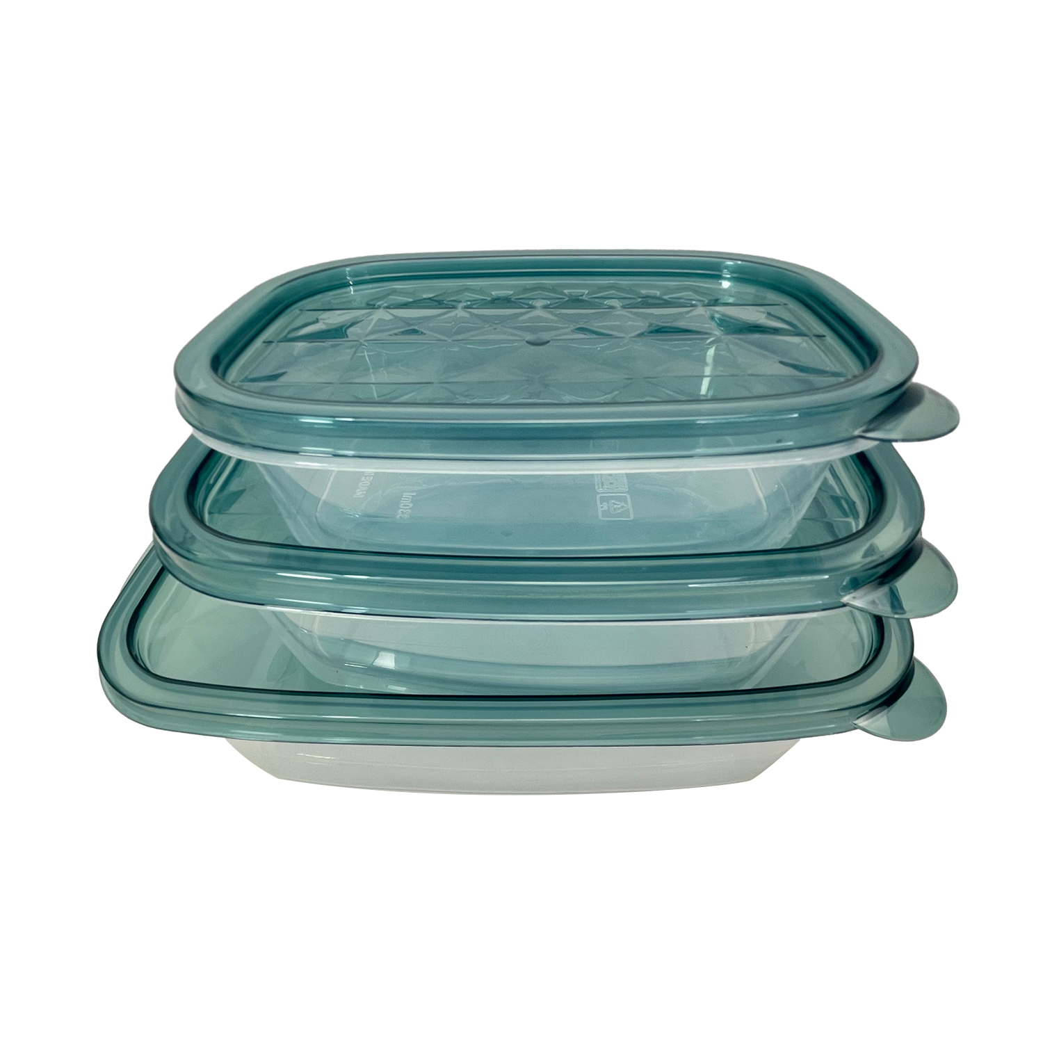 3pcs Food Storage Container Set Plastic Food Jars Cereal Container Crisper Food Container 