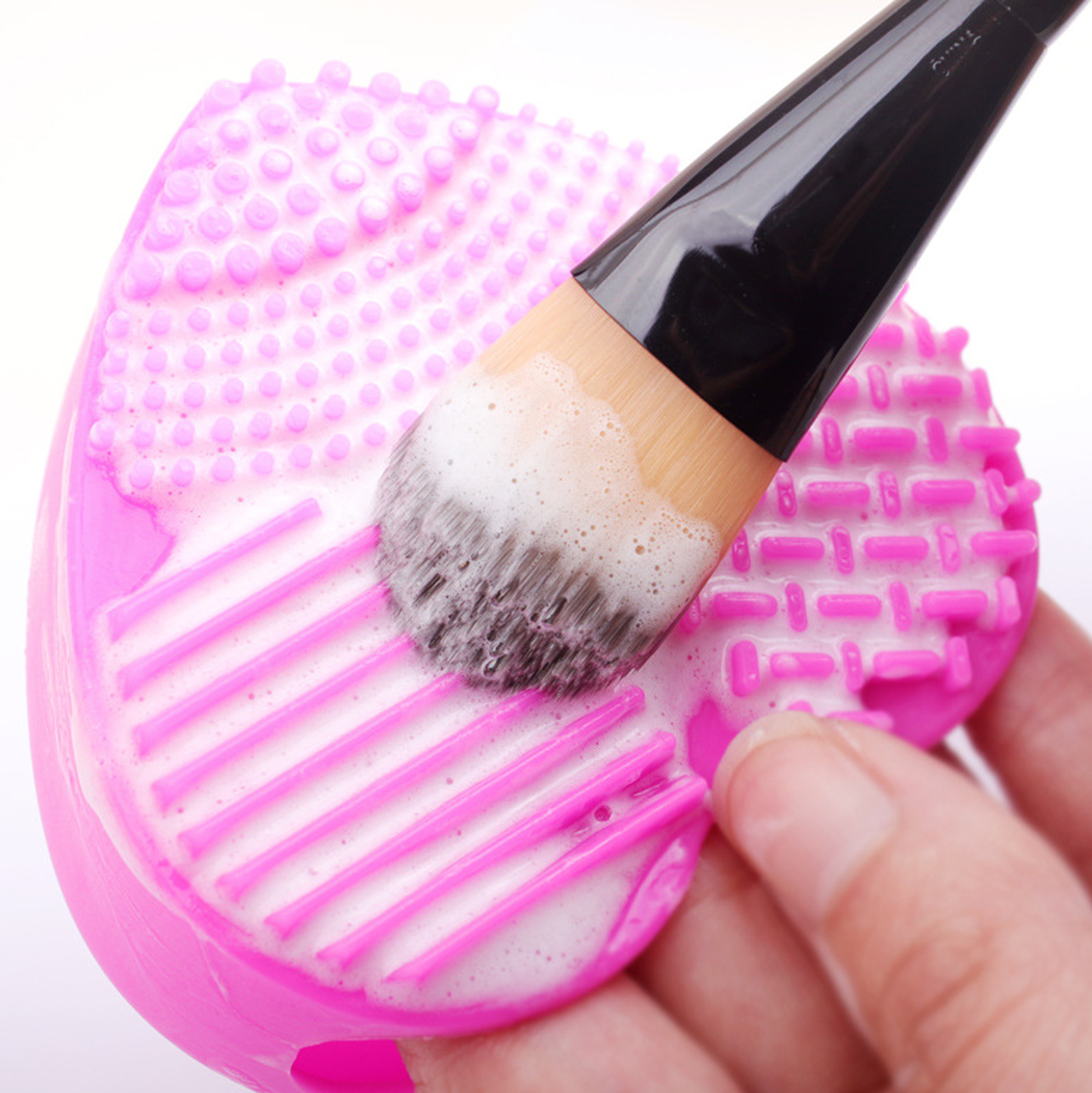 Heart Shaped Silicone Makeup Brush Cleaner