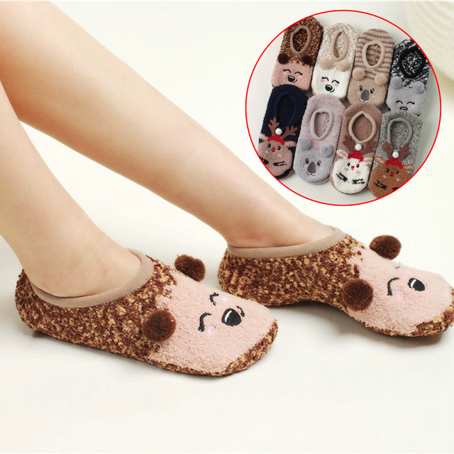 Cute Animal - Themed Slipper Socks