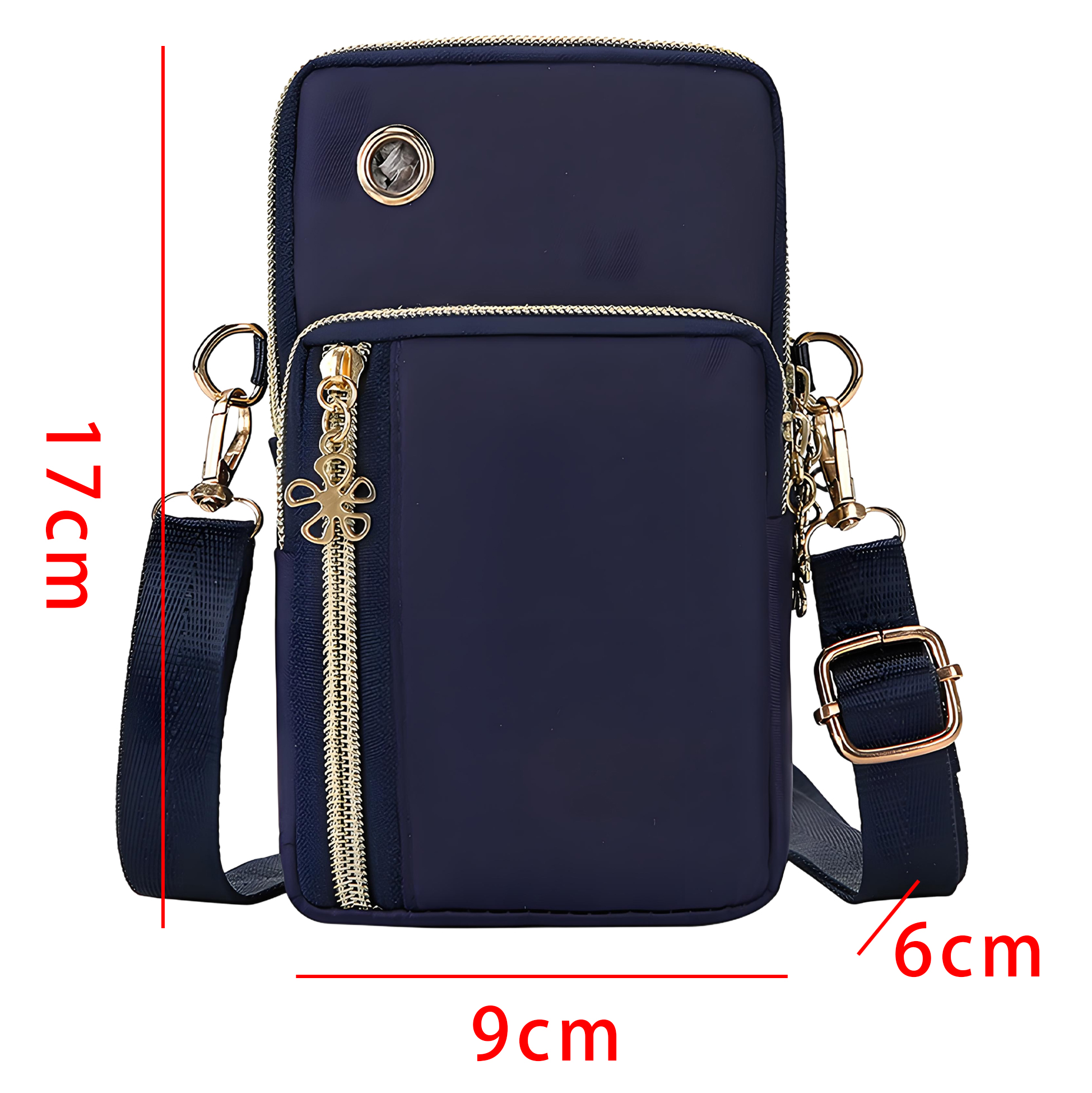 Purple Crossbody Phone Bag with Adjustable Strap