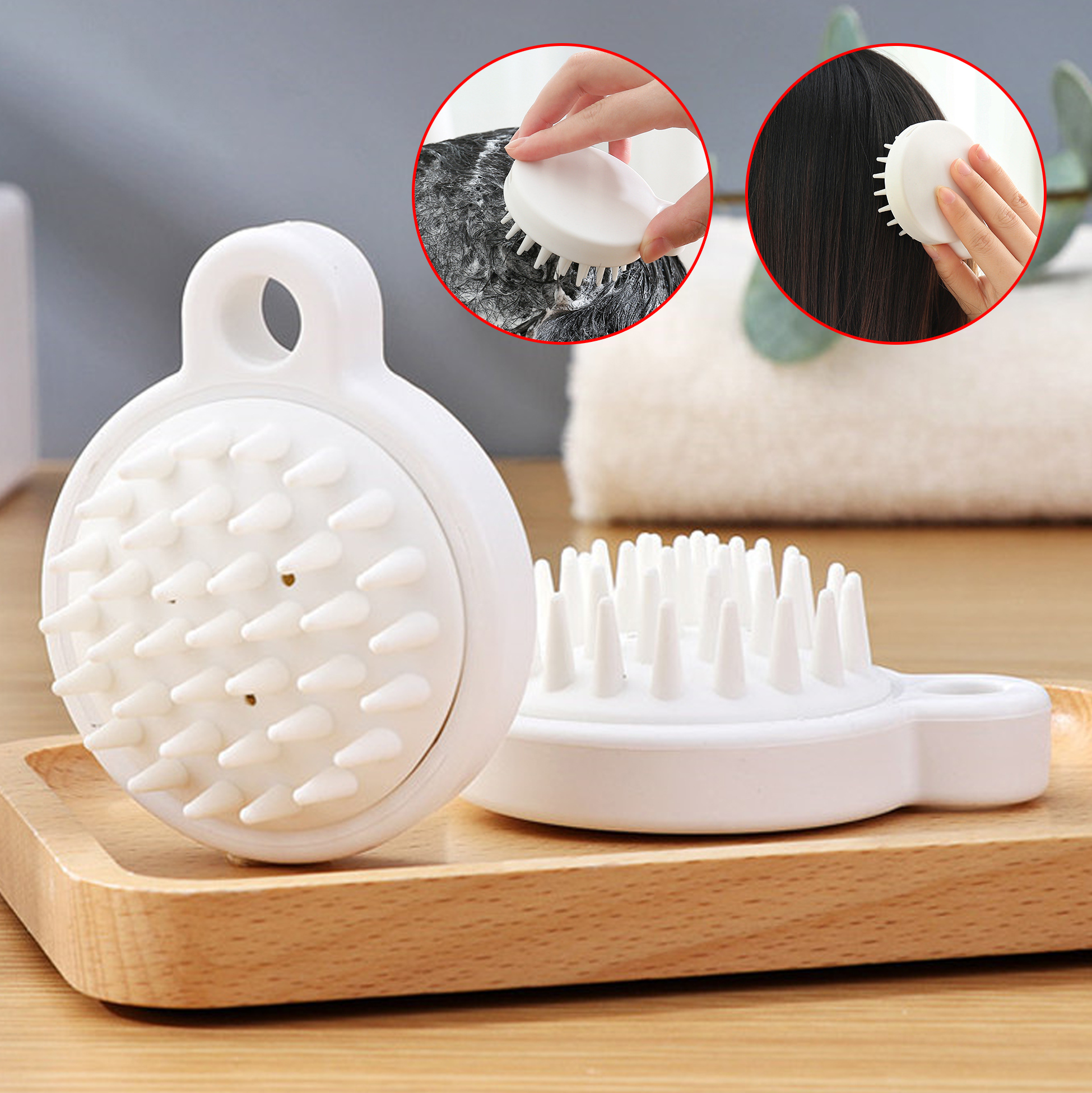 Silicone Scalp Massage And Shampoo Brush