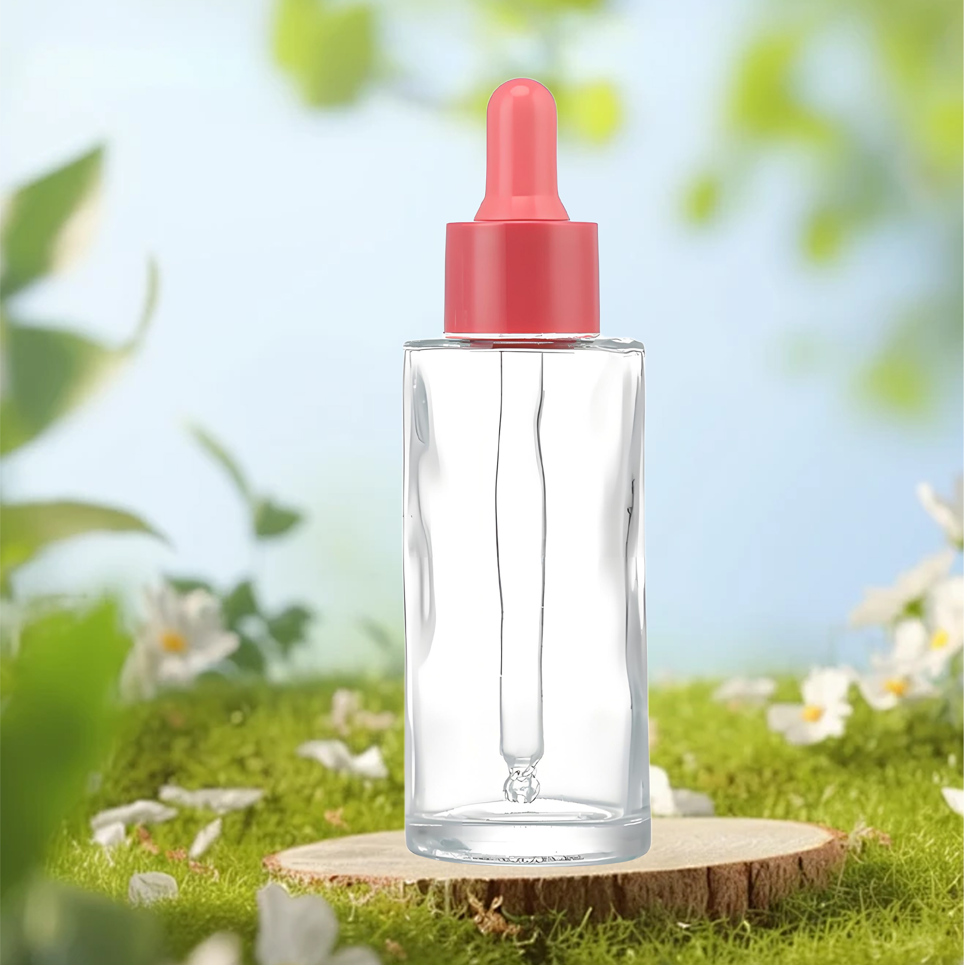 Clear Glass Dropper Bottle 