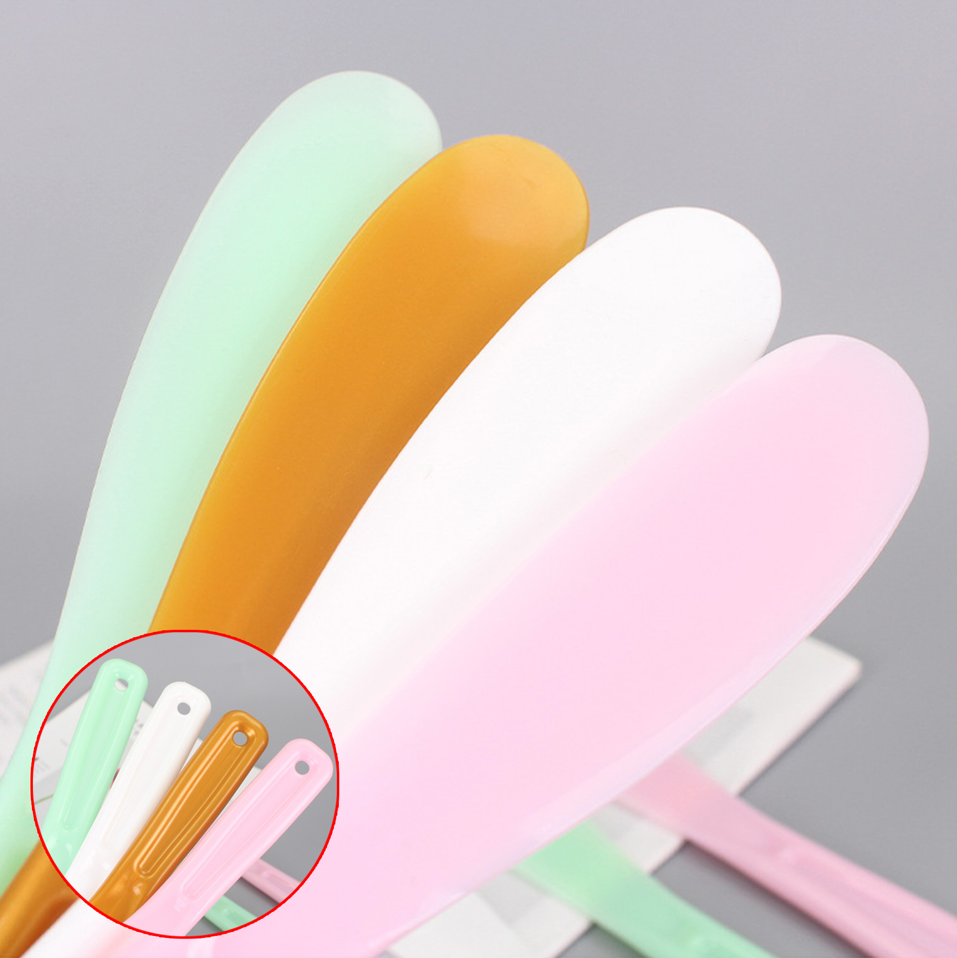 PP Makeup Mixing Spoon Scraper Spatula