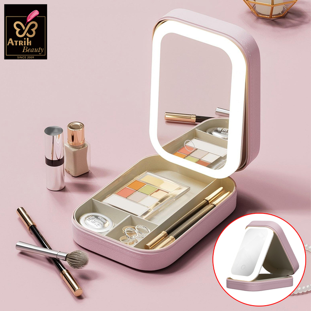 Portable LED Makeup Vanity Case 