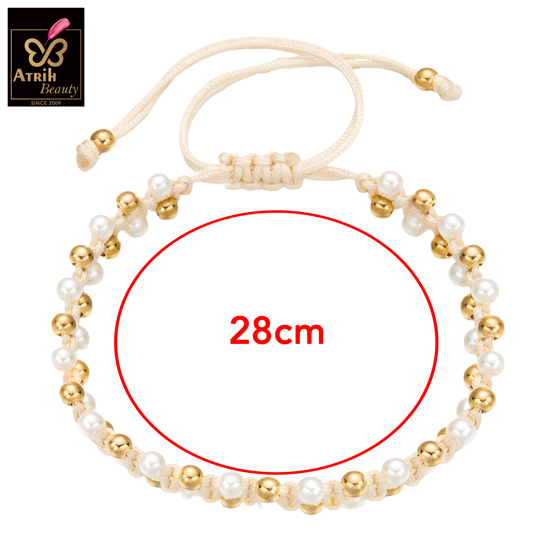 Adjustable Beaded Bracelet 