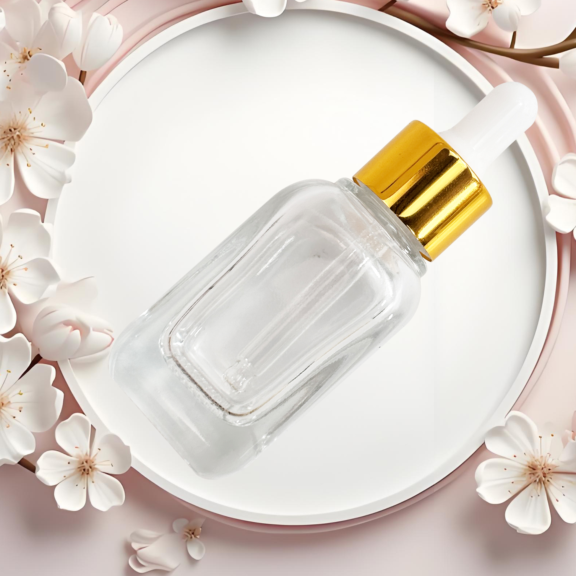  Clear Glass Dropper Bottle 