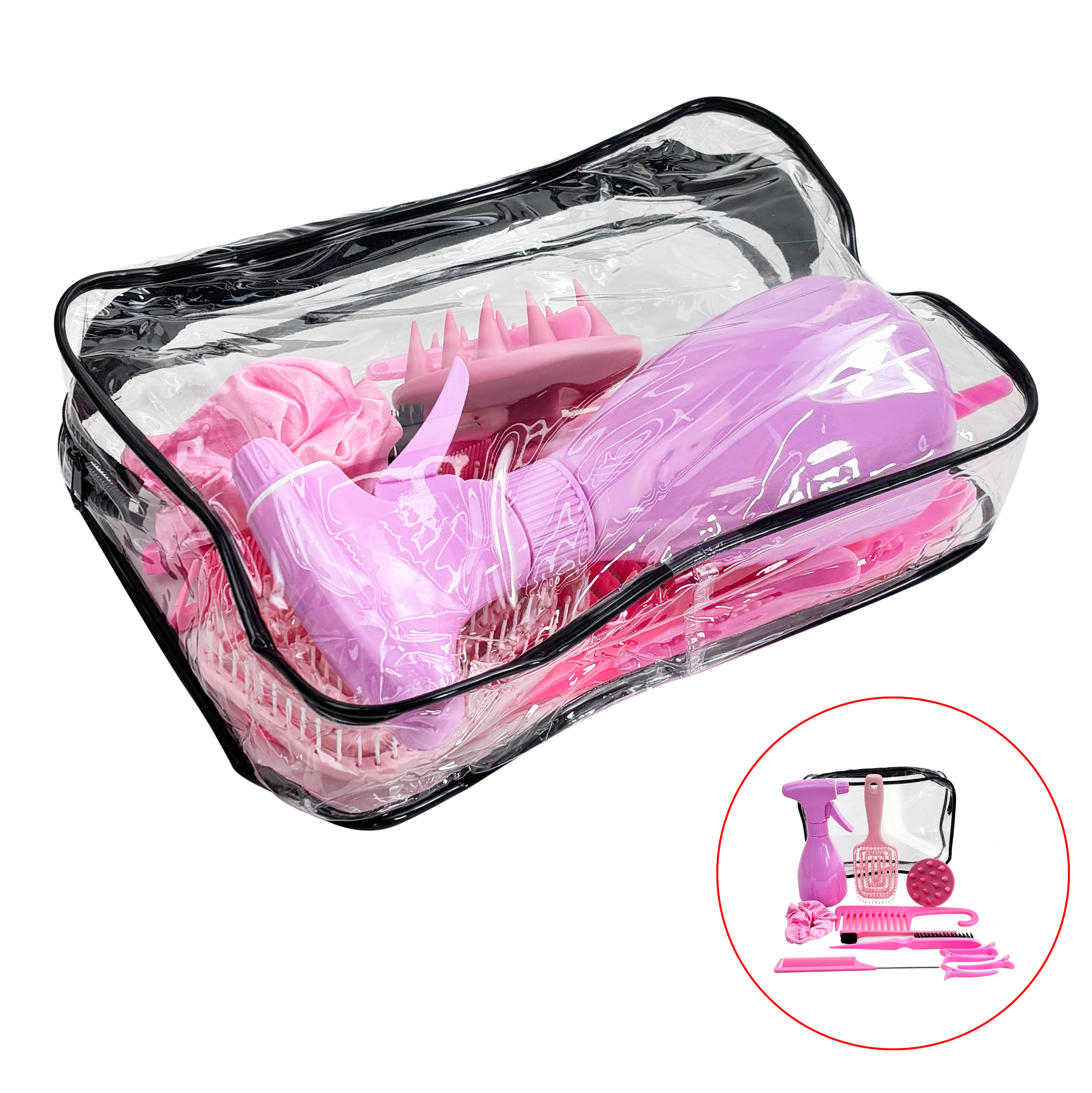13pcs Hair Care Tool Set Beauty Accessories With Storage Bag