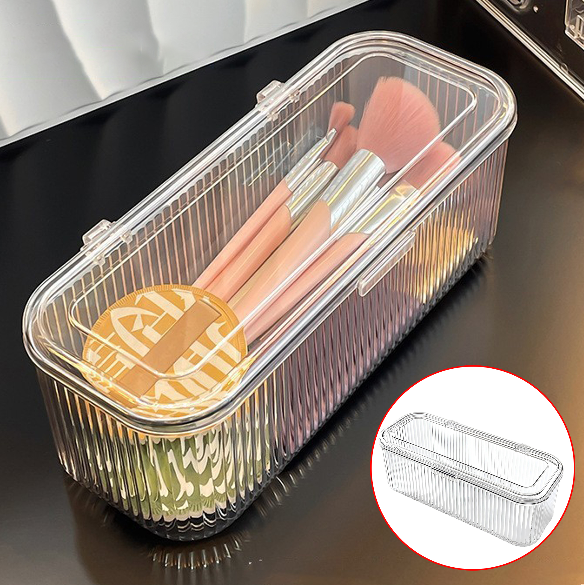 Clear Acrylic Storage Box with Lid