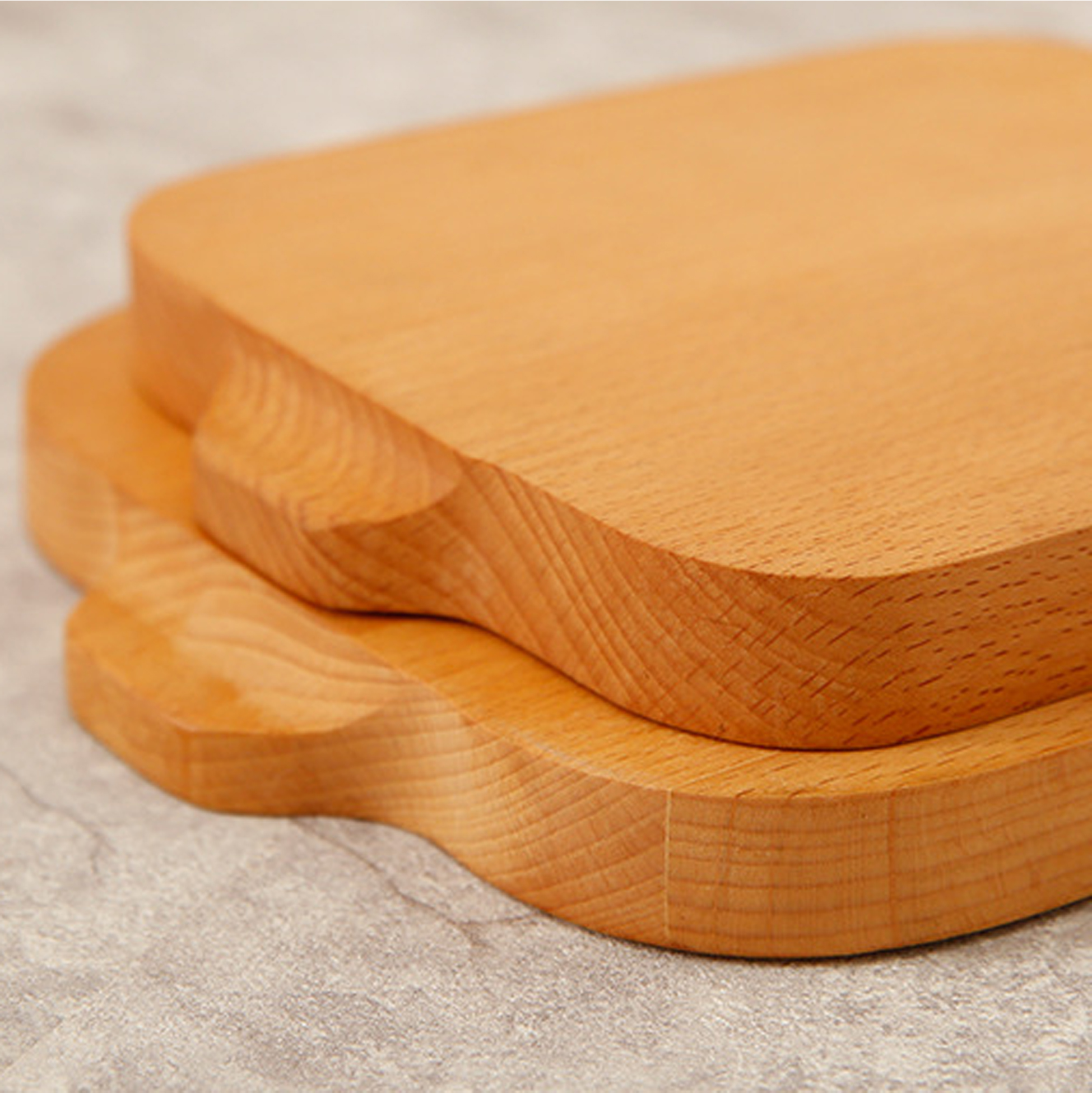 Square Wooden Serving Tray with Handles