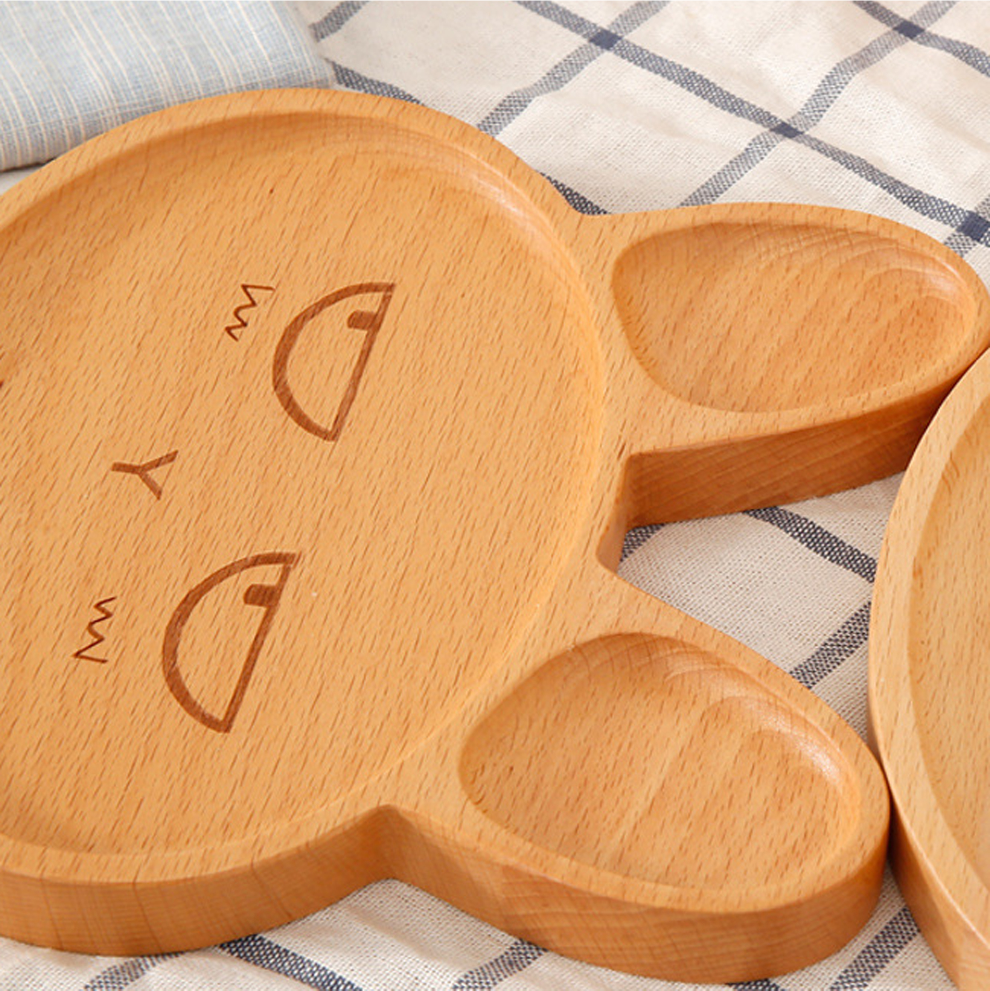 Wooden Bunny Shaped Serving Tray