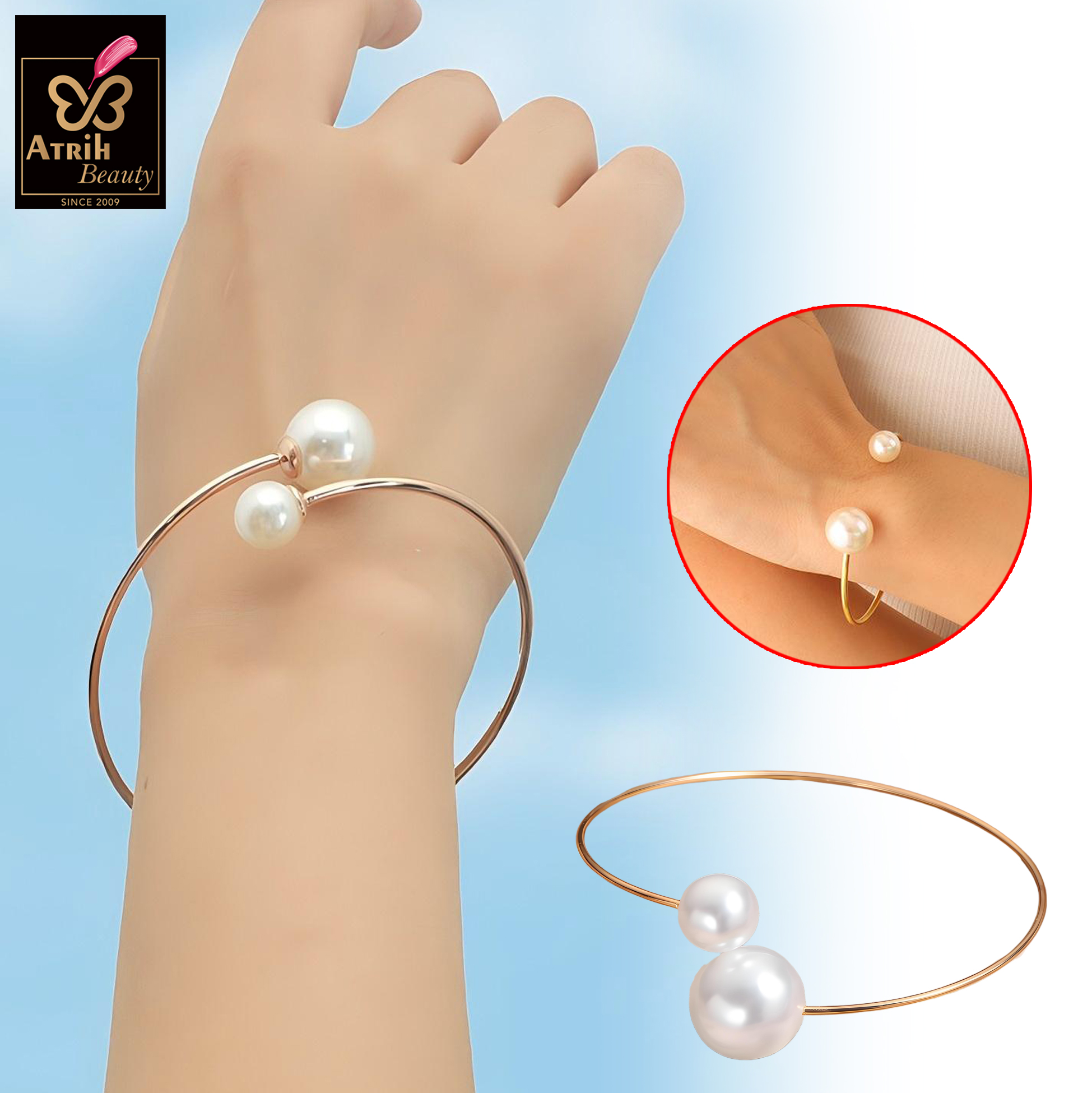 Gold Tone Chain Bracelet Set 
