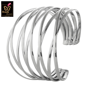 Tone Multi Strand Cuff Bracelet 