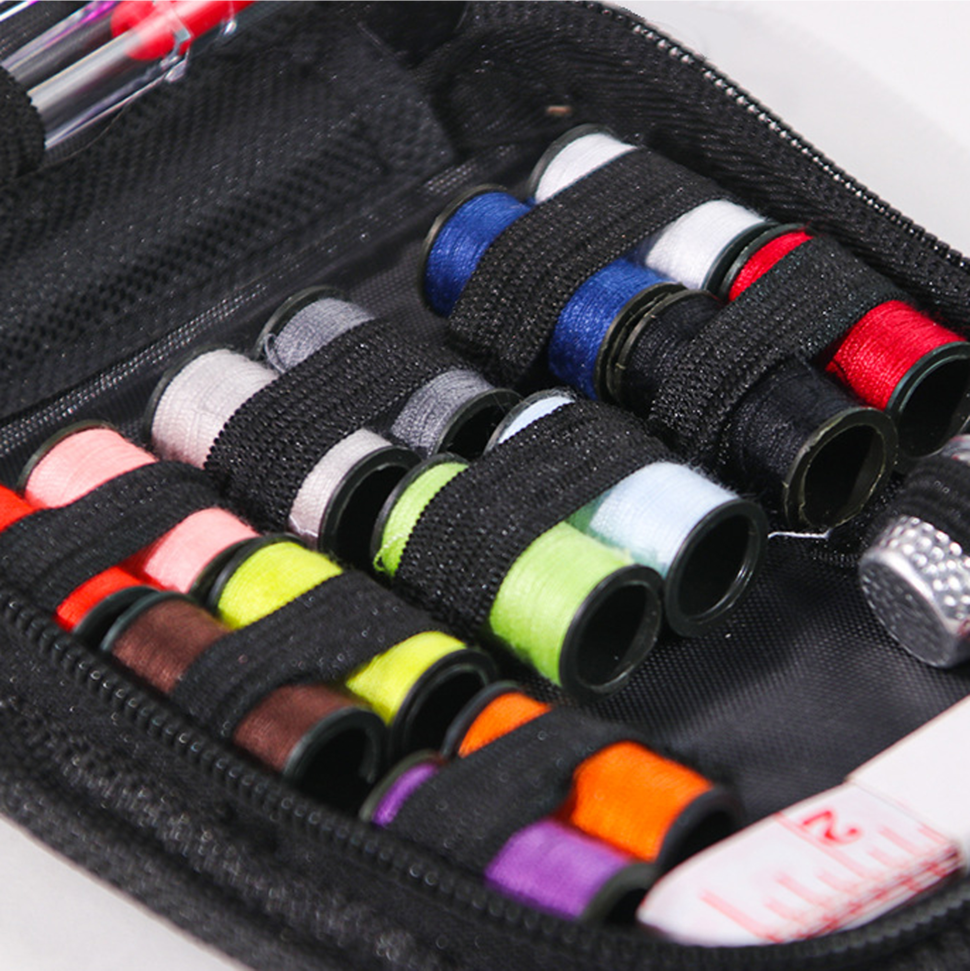 Black Fabric - made Compact Sewing Toolset