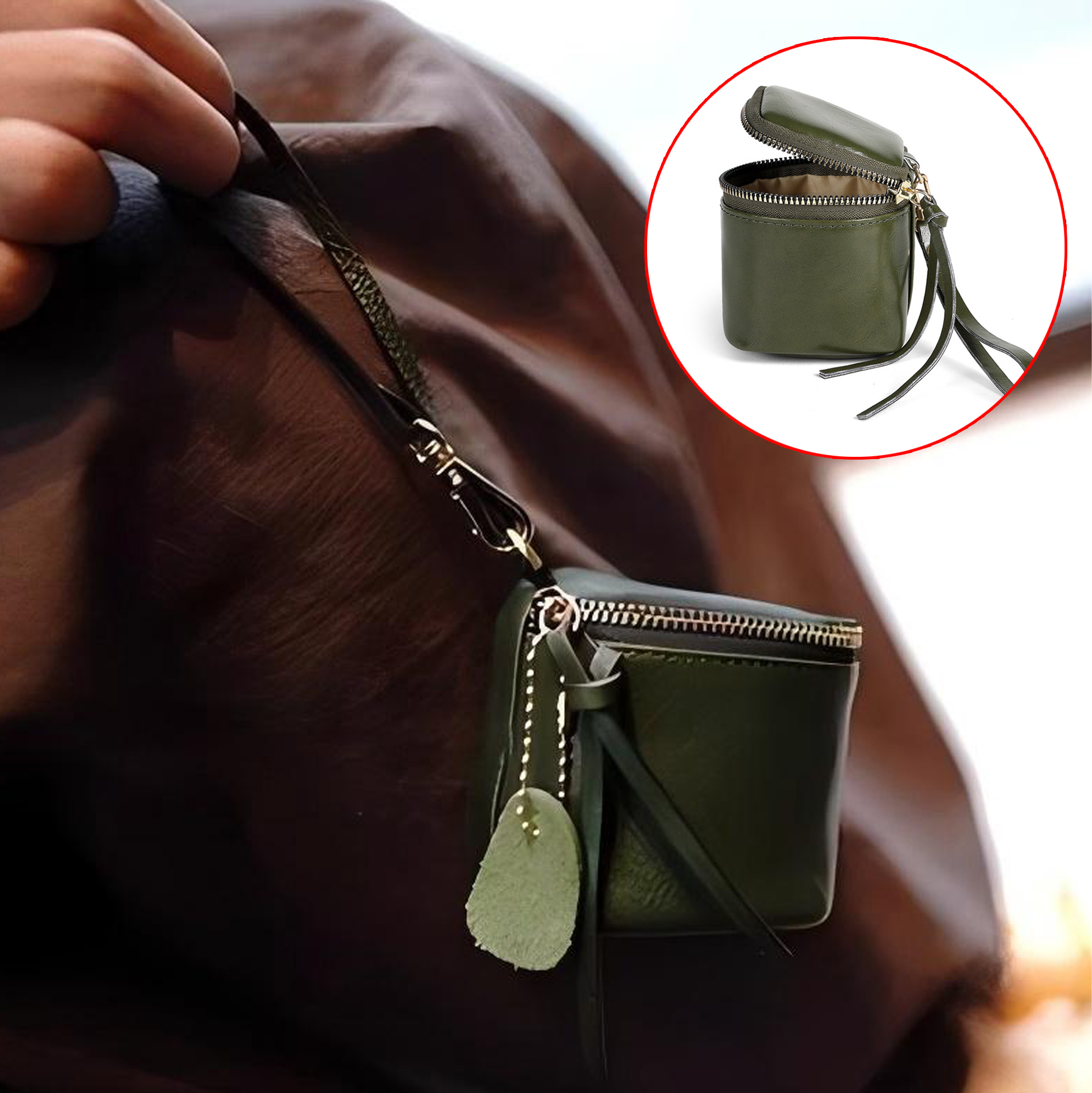 Mini Vintage Leather Coin Purse 
