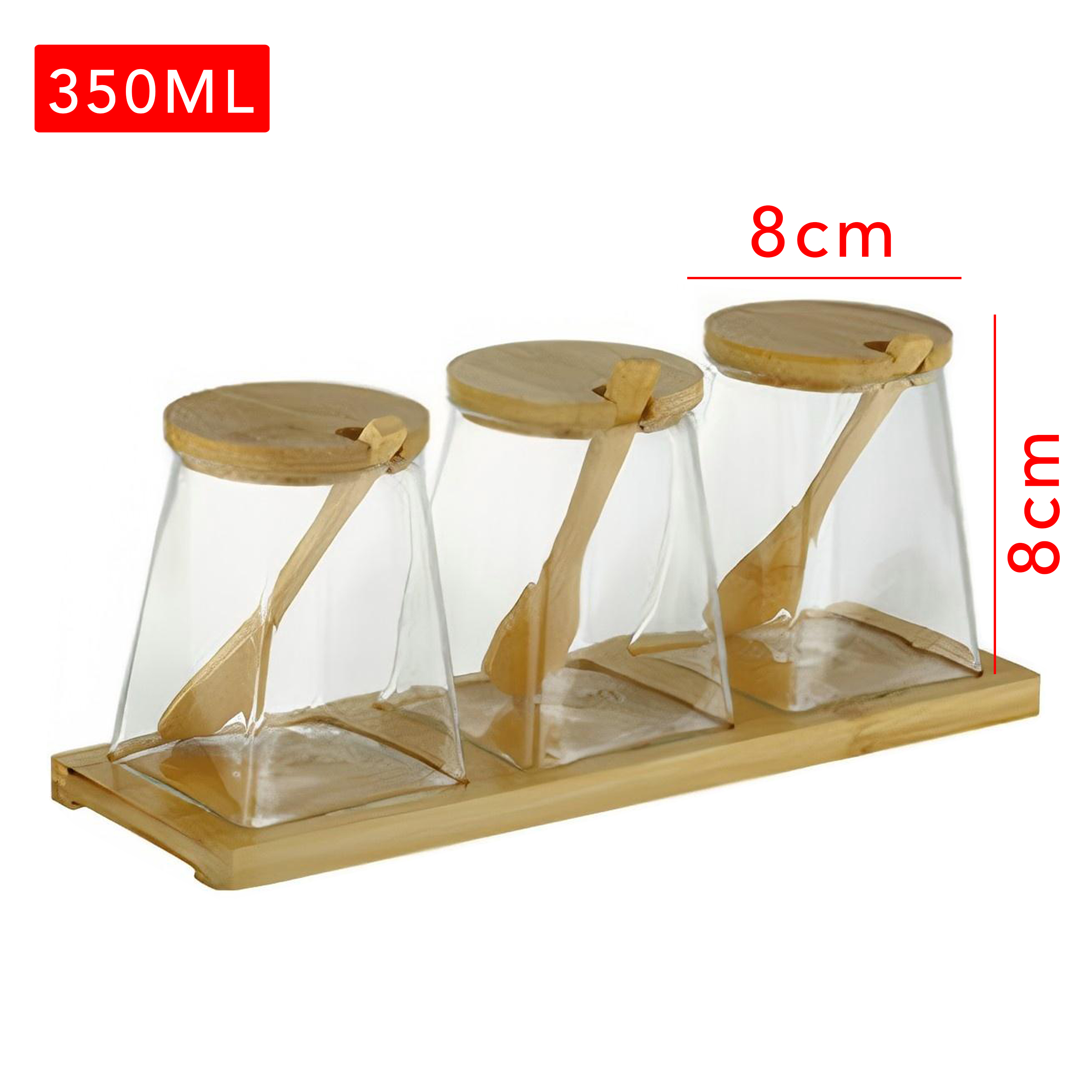 Kitchen 3-Piece Seasoning Containers