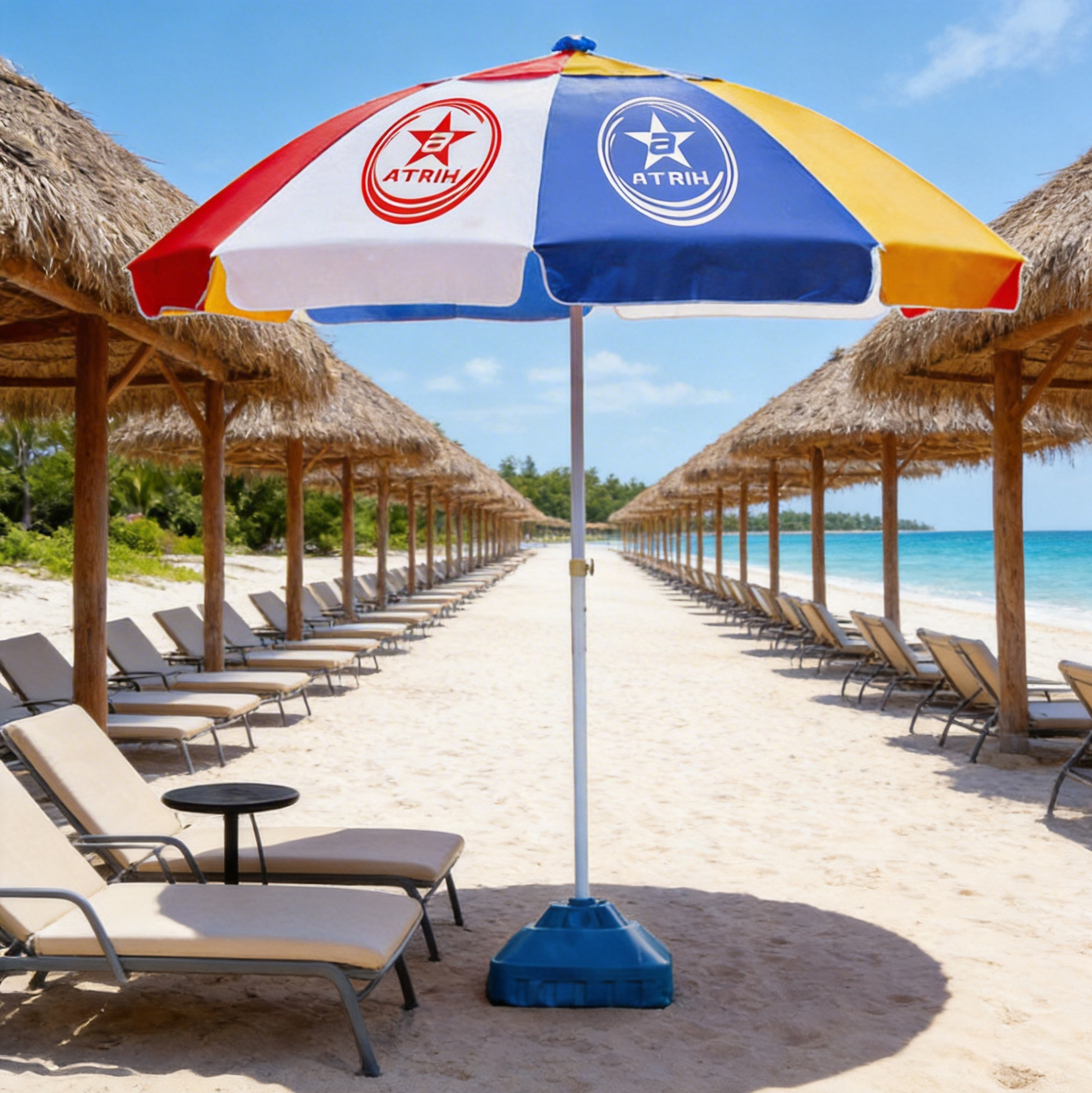 240cm Colorful Beach Umbrella